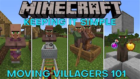 How to MOVE Villagers in Minecraft 1.20 1.20.1 [Java/Bedrock].